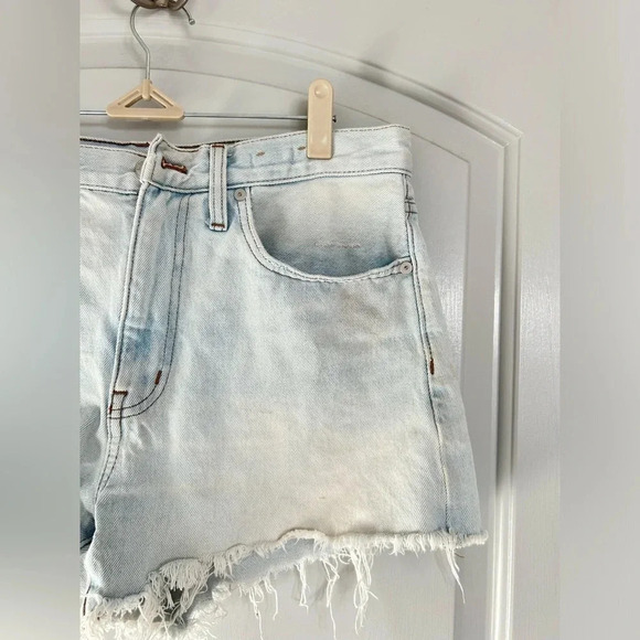 Madewell Relaxed Denim Shorts in Essen Wash Women’s 28 Jean Cut-Offs Americana - Picture 7 of 16